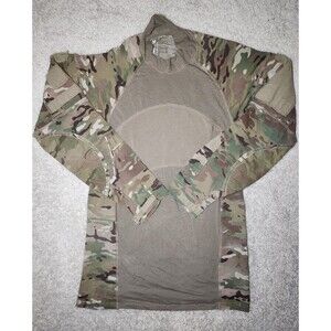 US Army Combat Shirt Flame Resistant Mens Medium Green Multicam Camo Military